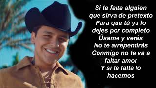 Christian Nodal   Si Te Falta Alguien Letra