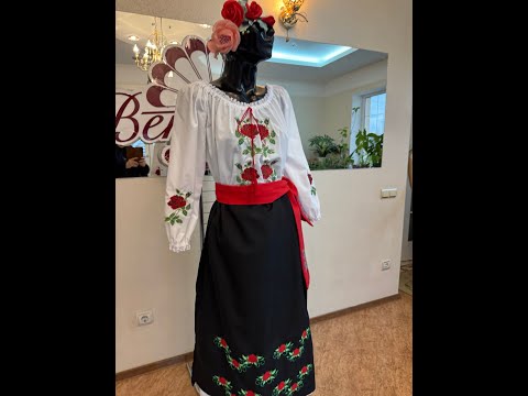 Молдавская национальная блуза J 0348(4806) - video 4