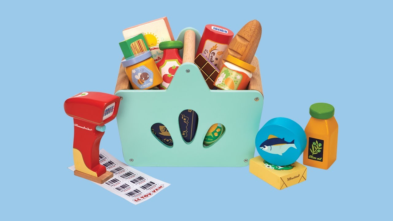 Košík potravín Le Toy Van so skenerom