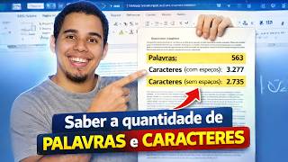 Como saber a quantidade de palavras e caracteres de um livro