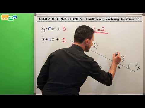 Lineare Funktionen: Funktionsgleichung bestimmen / aufstellen | Mathematik