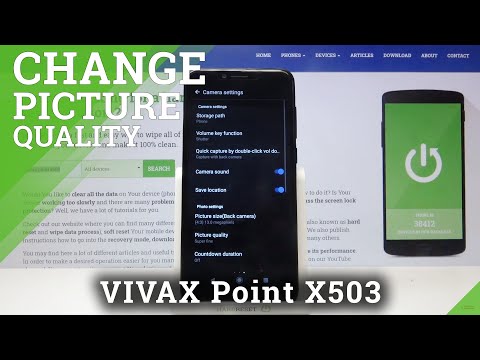 How to Adjust Photo Size on Vivax Point X503 - Change Picture Size