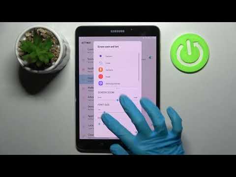 How To Change Font Size on SAMSUNG Galaxy Tab S2?
