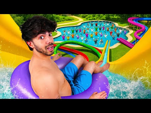 24 HORAS EN UN PARQUE ACUÁTICO CON FANS! 