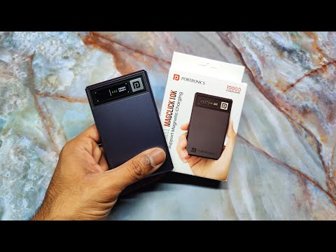 Portronics Luxcell MagClick Wireless Power Bank