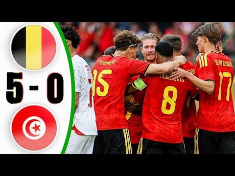 Belgium 5-0 Tunisia