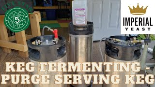 Keg Fermentation - Using naturally created CO2 to purge a serving keg