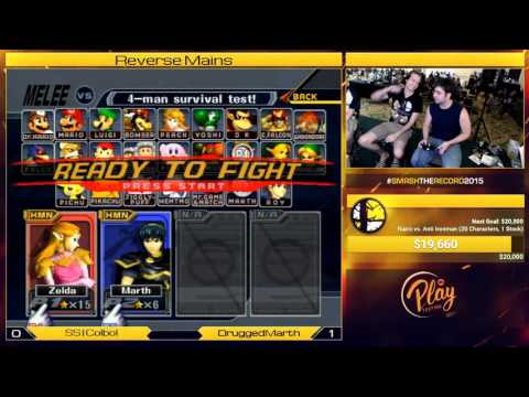 Smash the Record 2015 - Melee Reverse Main Bracket -  SS| Colbol vs TGL| DruggedFox