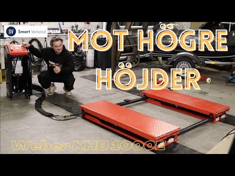 Installerar en Weber KHB 1000E servicelyft från Smart Verkstad.