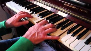 "Eh Las Bas" New Orleans rumba blues piano tutorial