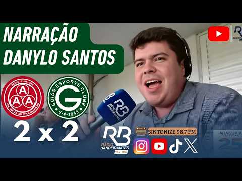 Danylo Santos narra os gols de Anapolina 2 x 2 Goiás | Semifinal do Campeonato Goiano 2026