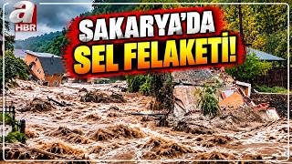 Sakarya'da Şiddetli Sağanak Dere Kenarındaki İki Katlı Villa Yıkıldı! İşte O Gör