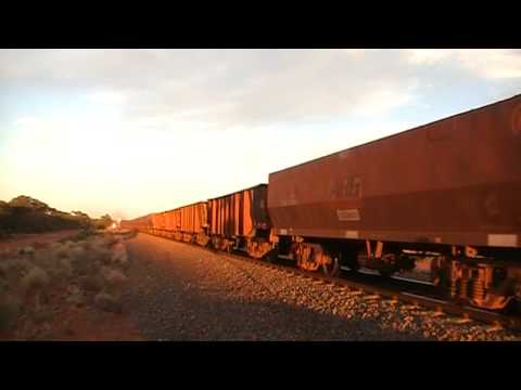 AC4308/ACB4405/Wagons/AC4307/AC4303/Wagons on 7414 Empty Ore Train at Binduli