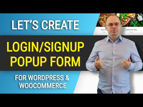 How to Create Popup Login Form in Wordpress and Woocommerce?