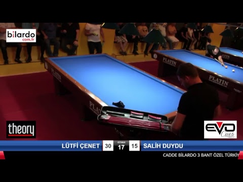 LÜTFİ ÇENET & SALİH DUYDU Bilardo Maçı - CADDE BİLARDO 3 BANT ÖZEL TÜRKİYE ŞAMPİYONASI-3. Tur