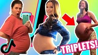 TikTok TRIPLETS Pregnancy moments you have to see! Compilations tik tok Pregnant