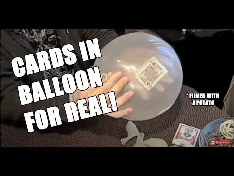 Cards in a balloon - Shawn Farquhar
