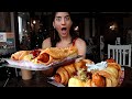 Girl Eats 8LB Of GIANT Pigs In Blankets Jingle Bell Hound LeahShutkever