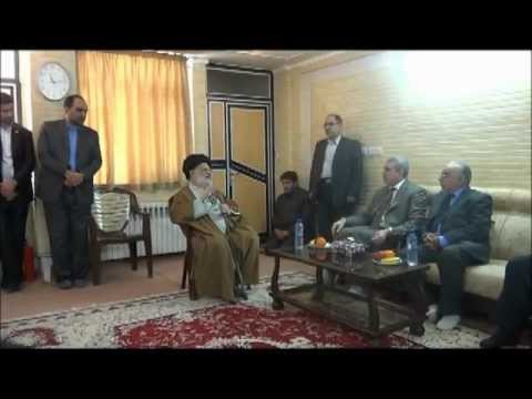 ⁣زار السيد خضير الخزاعي سماحة السيد الحائري