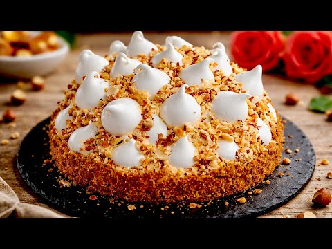 Verliebe dich auf den ersten Bissen 🤍 Kaffeekuchen mit knuspriger Baiserhaube