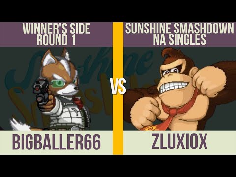 Sunshine Smashdown NA: SSF2 Winner's - bigballer66 (Fox) vs. Zluxiox (DK)