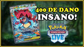 DECK MEGA FERALIGATR EX! 400 DE DANO!! POKÉMON TRADING CARD GAME LIVE!
