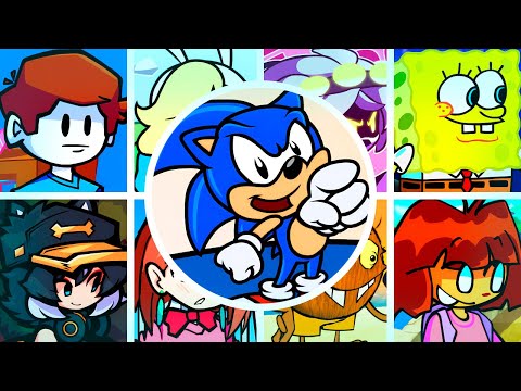 NO GOOD RESLEEPED but Every Turn a Different Character Sings🎙 (FNF Sonic Says No Good Song Remix)