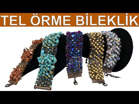 , title : 'Tel örme bileklik (How to make wire bracelet knitting)'