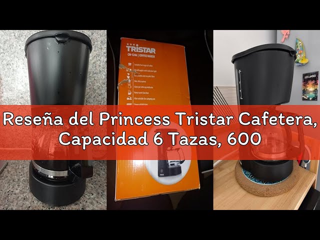 Vídeo relacionado con Tristar Cafetera, Capacidad 6 Tazas, 600W, Función Mantener Caliente, Apagado Automático, Filtro Permanente, Sistema Antigoteo, Compacta y Portátil, Fácil de Limpiar, CM-1246