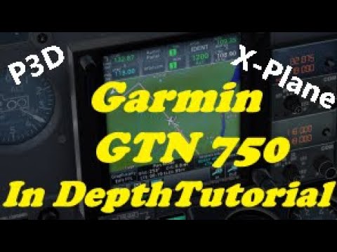 Garmin GTN 750 by Reality-XP tutorial and demo flight for P3D, FSX and X-Plane.