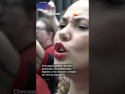 Protesto pede checagem de fatos ao vivo no debate na Globo entre Lula e Flávio Bolsonaro