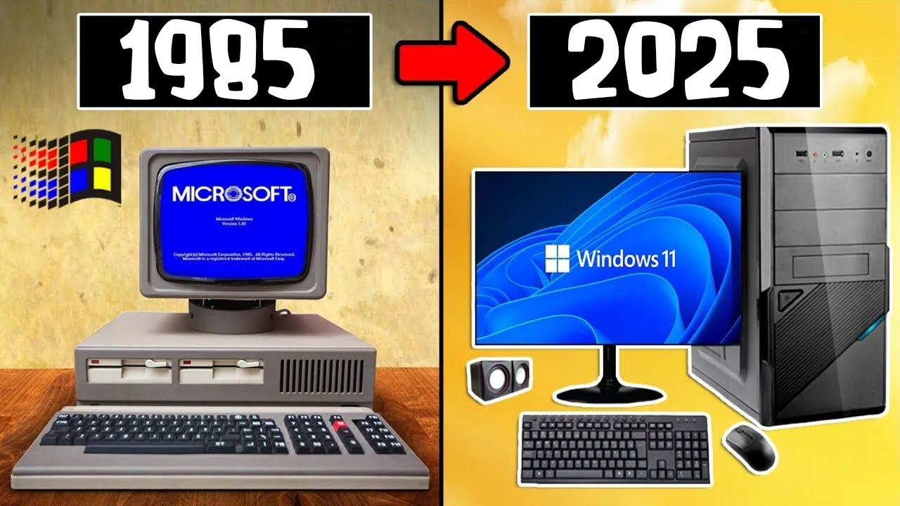 A Incrível Evolução E Trajetória Do Windows-1985 a 2025 [Windows 1.0 Até 11]