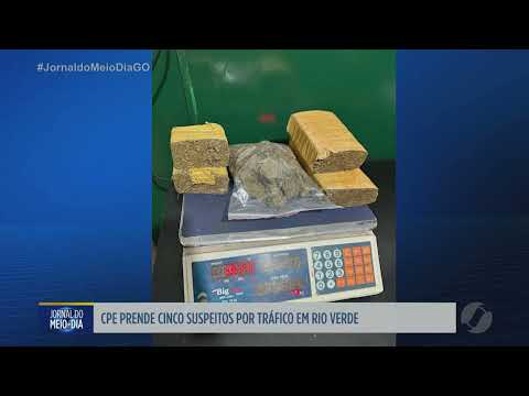 CPE prende cinco suspeitos por tráfico em Rio Verde