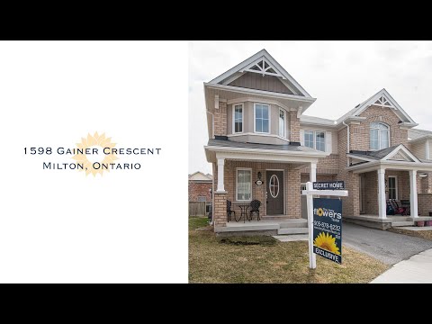 Home For Sale | 1598 Gainer Crescent | Milton, Ontario Canada