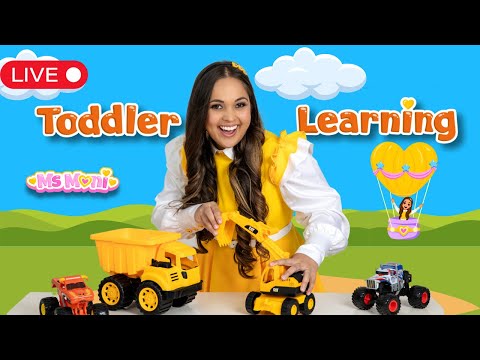 🔴 24/7 Toddler Learning Livestream | Learn To Talk, Nursery Rhymes & Kids Music | Ms Moni