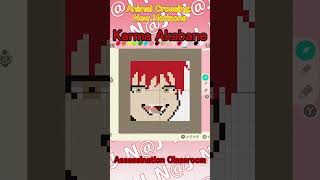 【Animal Crossing: New Horizons 】Karma Akabane【Assassination Classroom】 #shorts＃pixel art