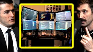 Download lagu Lex Fridman argues with ThePrimeagen about optimal number of monitors for programming mp3