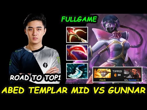 Abed Templar Assassin A-GOD 11K MMR vs Gunnar Axe MID Battle Perspective Full Gameplay Dota 2 7.29