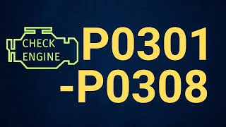 P0301–P0308 Codes: Cylinder Misfire Detected (Cylinders 1–8) – Causes & Fix