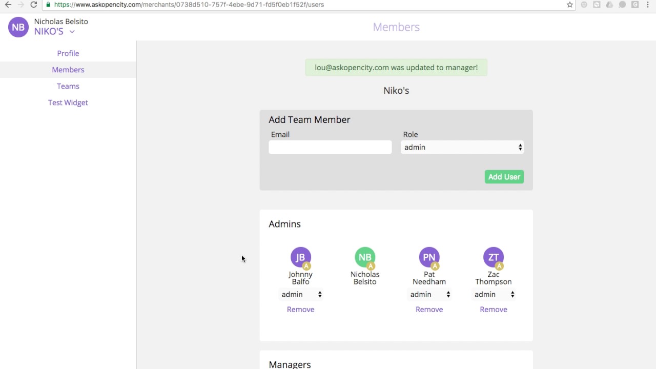 Members - OpenCity Tutorial