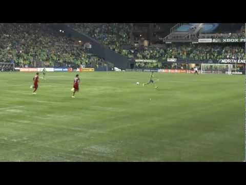 Great Clearance by Tony Beltran vs Sounders in MLS Playoffs