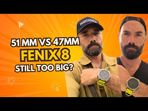 The Garmin Fenix 8 - Is it Too Big?! - 47mm VS 51mm Comparison ⌚🤷
