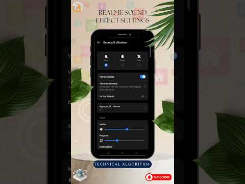 Sound Effect Setting in Realme | Realme UI 6.0 Update | #realme | #shorts