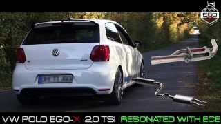 Video: EGO-X Edelstahl Sportauspuff-Komplettanlage ab Kat mit Klappensteuerung Ø70mm VW Polo 6C 1.8l GTI Video: EGO-X Edelstahl Sportauspuff-Komplettanlage ab Kat mit Klappensteuerung Ø70mm VW Polo 6C 1.8l GTI