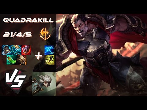 TOP Darius vs Camille [QUADRAKILL] - EU Grandmaster Patch 26.1