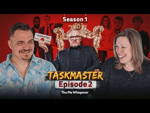 Americans React to TASKMASTER for the FIRST Time! 🤣 S1E2 'The Pie Whisperer'