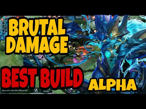 GAMEPLAY ALPHA,HERO ALPHA TERSAKIT,BUILD HERO ALPHA TERSAKIT, TUTORIAL ALPHA TERBARU,MUSUH DIACAK2