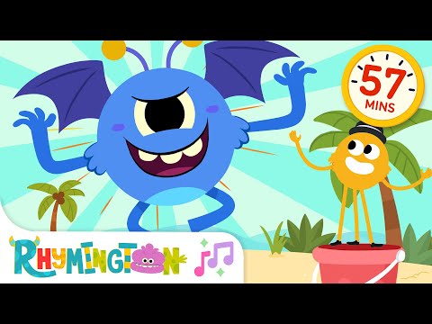 Fun Kids Party Songs! 🎶 | There’s A Monster In My Tummy #2 + More Rhymington Square Songs!