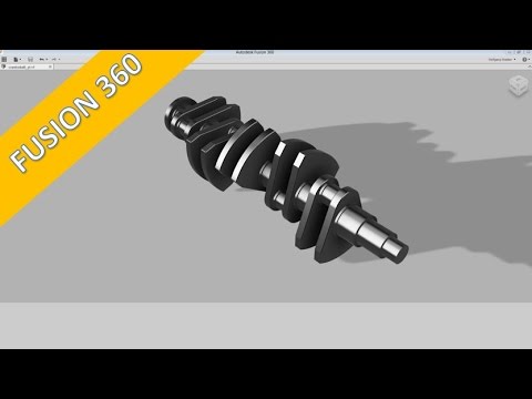 11 2 Kurbelwelle Crankshaft Autodesk Fusion 360 Training