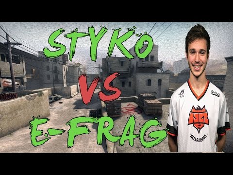 CSGO: POV HellRaisers STYKO vs E-Frag (34/14) dust2 @ PGL Regional Minor Championship Europe